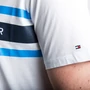 Kép 3/3 - Tommy Hilfiger férfi póló, fehér, feliratos, 100% pamut