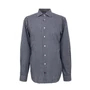 Kép 1/3 - Tommy Hilfiger férfi hosszú ujjú ing, sötétkék-szürke kockás, 100% pamut, fitted