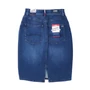Kép 2/3 - Tommy Hilfiger női szoknya, kék, high waist, premium stretch
